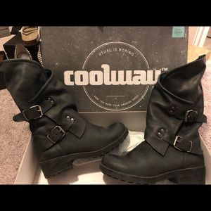 Coolway “Alissa” boots black NWOT in box Sz 39